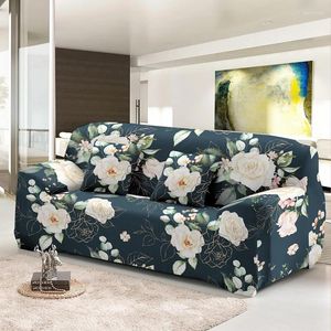 Couvre-chaise couvercle canapé pour le salon élégant fleur de rose rose élastique tout compris étirement en housse de fauteuil