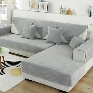 Stoelbedekkingen Sofa Cushion Pet Couch Cover For Seasons Universal Non-Slip Solid Color Living Room