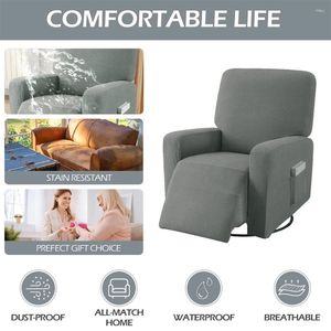 Housses de chaise, housse de canapé inclinable, élastique, serviette extensible, étui de fauteuil, garçon paresseux, avec meubles de poche, anti-poussière