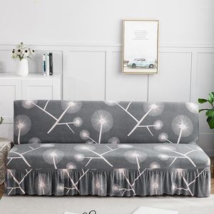 Couvre-chaise couvercle de siège canapé avec jupe élastique amovible de serviette de lit amoureuse décorative pour le salon
