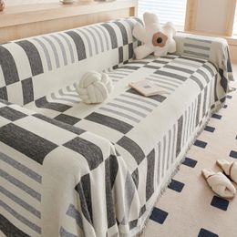 Housses de chaise canapé serviette couverture tricoté jeter couverture canapé housse grand tapis de sol pour chambre salon décor à la maison 230701