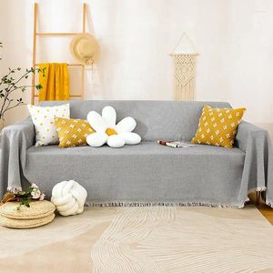 Couvre-chaise Couper le canapé serviette complète couvercle en tissu à la poussière coussin arrière coussin quatre saisons en cuir chaise non glissée universel