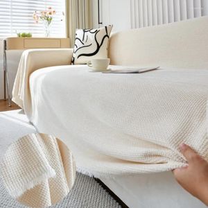 Housses de chaise en Chenille douce, couverture de canapé universelle réversible, housse tricotée épaisse, serviette de Futon respirante