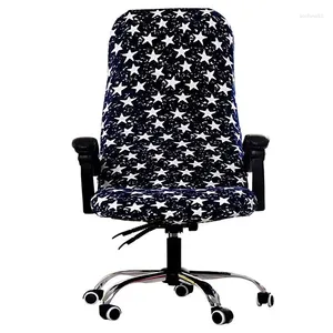 Stoelbedekkingen zacht roterende kantoor Computer Cover Spandex voor stoelen Lycra Stretch Case Swivel fauteuil werkzitje