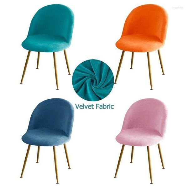 Housses de chaise en velours doux tissu bec de canard extensible épais élastique nordique salle à manger couverture chaises de loisirs pour la cuisine