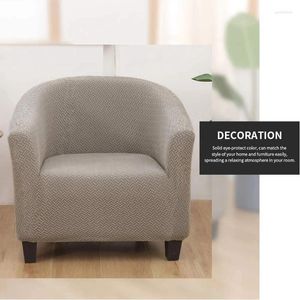 Stoelbedekkingen vaste 1 stoel sofa slipcover jacquard stretch koffie deksel fauteuil beschermer elastische bankarmarm