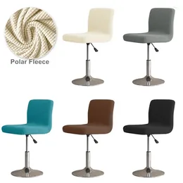 Couvre-chaise Couleur continue Tabouret de bar élastique Polar Stretch Stretch Slebcovers Coffee El Short Back Siège à la maison