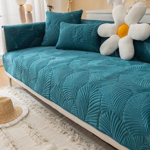 Stoelbedekkingen Solid Color Non-Slip Sofa Cover voor woonkamer verdikt Jacquard handdoek All-Inclusive Universal Armest