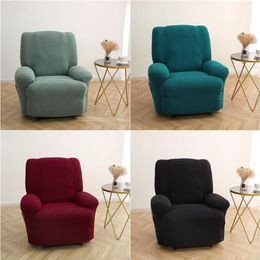 Cubiertas de silla Color sólido Cubierta reclinable Estiramiento Polar Fleece Lazy Boy Relax Sofá Tumbona Sofá Slipcover Armchair2269