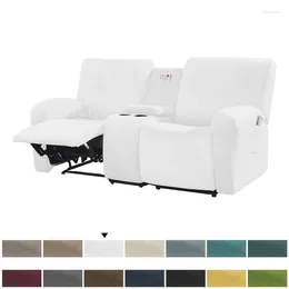 Couvre la chaise Coul Couche coulante coulante avec la console intermédiaire Slipcover Velvet Stretch 2 sièges Sofa Meubles Protecteur