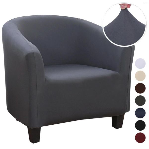 Housses de chaise couleur unie simple canapé protecteur moderne Style Simple Slipercover anti-sale lavable couverture pour salle à manger El Banquet