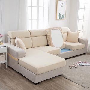 Stoelbedekkingen vaste kleuren bank dekbedder rugleuning kussen polaire fleece sectionele hoek bank slipcover chaise lounge protector