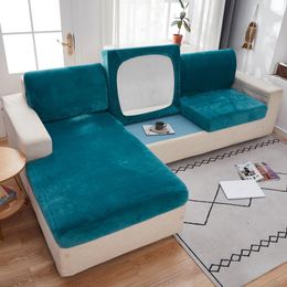 Fundas para sillas Sofá de color sólido para sala de estar Poliéster Moderno Elástico Esquina Cubierta de sofá Fundas protectoras 1/2/3/4 plazas