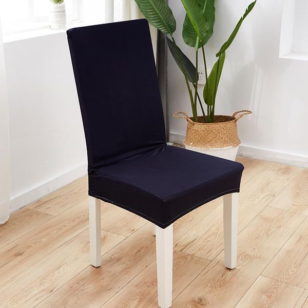 Housses de chaise couleur unie couverture extensible Spandex canapé blanc pour salle à manger cuisine mariage Banquet El