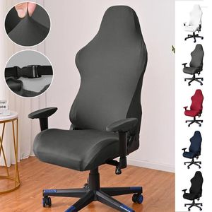 Couvre-chaise Solid Gaming Cover Elastic Swivel Desk Chairs
