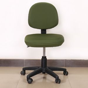 Stoelhoezen Solid Office Chair Cover Universal Rotate Desk Seat Covers Slipcovers Home Chair Seat Back Cover Universal Computer Chair Cover 230727