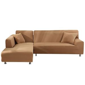 Couvre-chaise Couvre-canapé de couleur solide élastique en spandex Coupure extensible Couchcase Salon Decorchair Decurchair Sliniture Slipver.