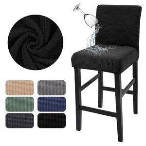 Fundas para sillas de LICRA con respaldo alto, funda elástica para asiento de taburete de Bar, funda para comedor, decoración para el hogar y la boda