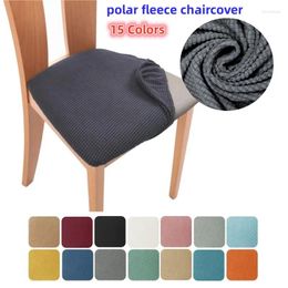 Couvre-chaise Couvre Spandex Jacquard Cushion Cover Room Dining Room Room Sild solide sans dossier