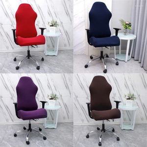 Stoelhoezen Spandex Kantoorhoes Elastische fauteuil voor computerstoelen Racing Gaming Draaibaar