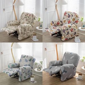 Housses de chaise en Spandex imprimé, housse de fauteuil inclinable, motif Floral, tout compris, pour détente, paresseux, garçon, canapé simple, housse de fauteuil