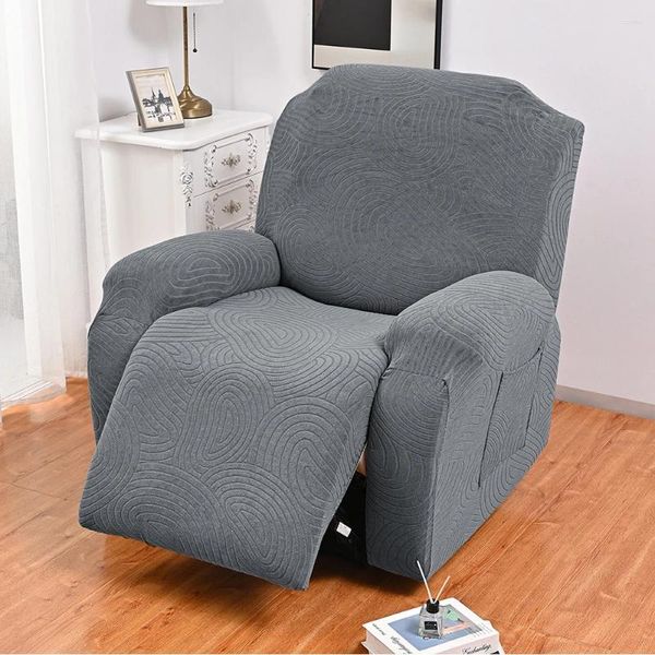 Housses de chaise élastiques, Design fendu, housse de canapé simple, couverture complète pour fauteuil inclinable, Massage, Protection contre le basculement