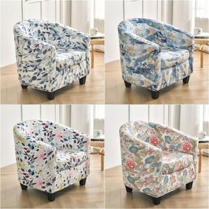 Housses de chaise housse de canapé florale de Style fendu housse de pouf de fauteuil housse antidérapante pour canapé de salon avec coussin de siège