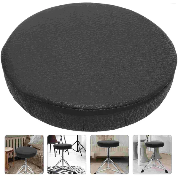 Chaise couvre le tabouret de mousse coussin de siège noir à glissement à grenouille noire tampon de nappe rond coussin