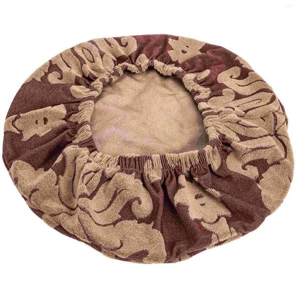 Housses de chaise, housse de bar ronde, coussins de coussin, protection de tabouret de bar, cercle de cuisine, vanité amovible, fleur élastique