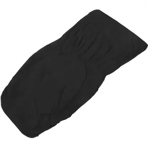 Housses de chaise extensibles, sans accoudoirs, pour canapé inclinable, lit imprimé de couleur unie (noir), sans accoudoirs