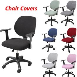 Couvre-chaises Stretch Computer Office Cover Universal Desk Task Rotation Scegnant Scelable Washable Rovible Chairs Spandex Chaises