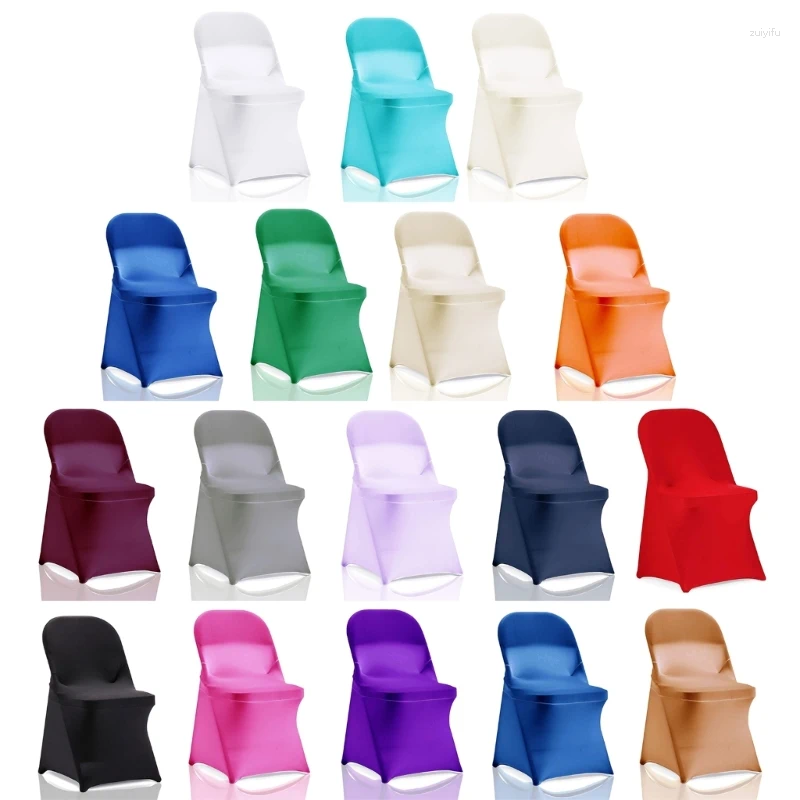 Chair Covers Stretch Cover Folding Multipurpose Decoration Ornament For Wedding Birthday Year