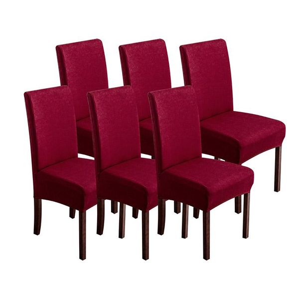 Housses de chaise extensibles pour salle à manger, Banquet, Restaurant, pour chambre, couverture en soie de lait, protection de meubles