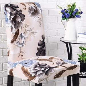 Couvre-chaise Stretch Elastic Dining Seat Cover Restaurant Banquet Scencover Home Decor Style Textile