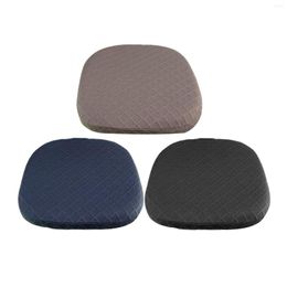 Stoelbedekkingen Stretch Jacquard Office Seat Cushion Cover Protector Wasbaar met elastische band herbruikbare rimpelweerstand duurzaam stof