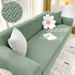 Les couvertures de chaise étirent le canapé Jacquard pour le salon Couvre de canapé sans glissement pour enfants sectionnels en forme de lcoque en forme de L 1pc