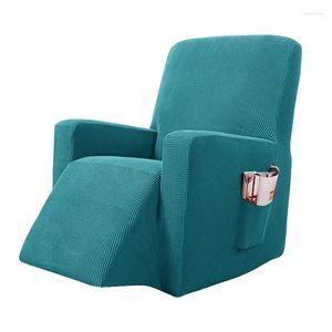 Stoelbedekkingen Stretch Recliner Slipcover All-inclusieve bankkap voor woonkamer meubels Protector Dikke schommelstand Lounge