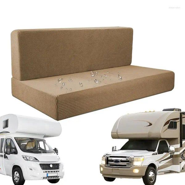 Housses de chaise housse de canapé extensible RV pour lit housse de futon imperméable extensible lavable en machine causeuse de protection sans bras