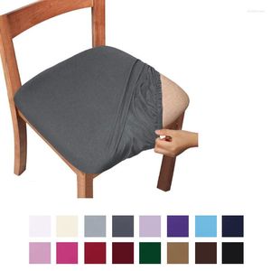 Housses de chaise housse de siège extensible Spandex Anti-poussière salle à manger protecteur de meubles pour cuisine bureau Bar Banquet