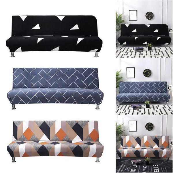 Housses de chaise Stretch Housse de canapé-lit entièrement pliant sans bras élastique Futon Slipcover Couch Tight Wrap