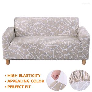 Stoelbedekkingen Stretch Sofa Cover Slipcovers Geometrische bank voor L-Shape Corner Sectional Elastic Spandex Love Seat Furniture