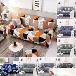 Stoelbedekkingen Stretch Sofa ER 1/2/3/4 zits Ins kinderkamer Living Slipers Dustbestendige elastische bank Drop levering huizentuin textiel DHZPBB