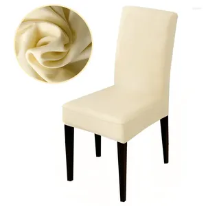 Stoelhoezen Stretch Solid Color Cover Spandex Stoffe stoel voor restaurant El Party Banquet Slipcovers Home Decoratie