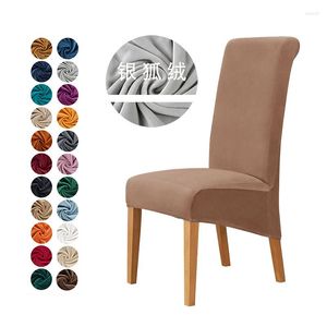Housses de chaise Stretch Velvet Fabric Cover XL Size Long Back Seat Case Pour El Party Banquet Home