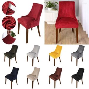 Couvre-chaises Stretch Velvet Wingback Cover latérale Banquet ARM MUBLAGES PARTETURE DE PARTE