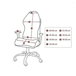 Couvre-chaises couverte de jeu élégante Ensemble nordique avec élasticité douce conception non glissée pour ordinateur rotation