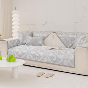 Housses De Chaise D'été Glace Soie Housse De Canapé Universel Tapis Antidérapant Cool Feeling Coussin Serviette Canapé Housses Pour Salon Maison 1Pc