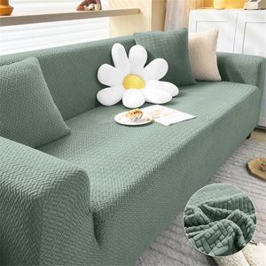 Stoelbedekkingen Dikke elastische bankdeksel voor woonkamer hoek L-vormige polaire fleece bank fauteuil slipcover beschermer 1/2/3/4 zeur