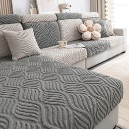 Cadeira cobre grosso jacquard pelúcia sofá assento capa funiture protetor sofá para sofás anti-poeira removível slipcover crianças p