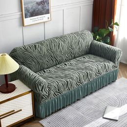 Cubiertas de silla Cubierta de sofá gruesa para sala de estar Jacquard elástico 1/2/3/4 plazas Resbalón de esquina en forma de L